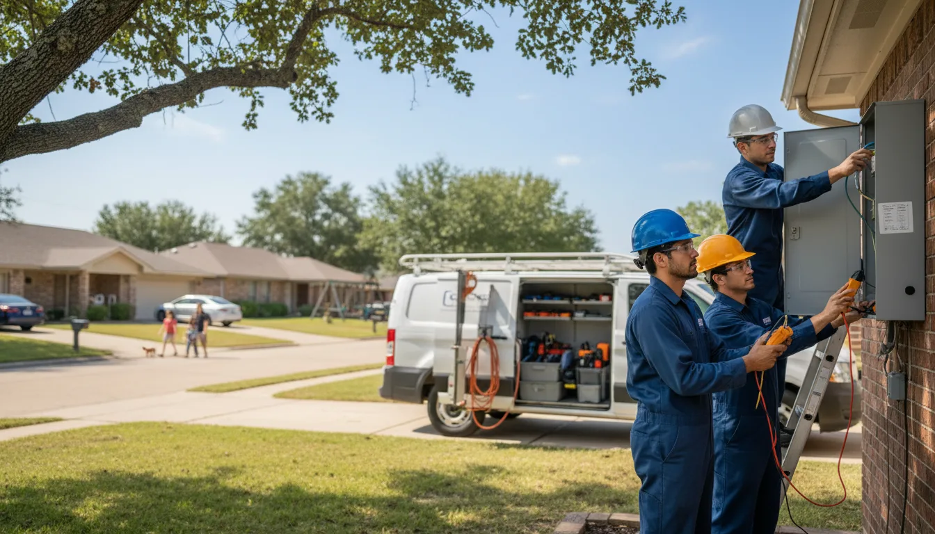 Certified electrician providing emergency electrical services in Odessa, DE